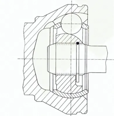 ШРУС зовнішній передній 23734 GKN-Spidan