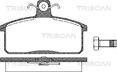 Передні тормозні колодки 811069013 Triscan