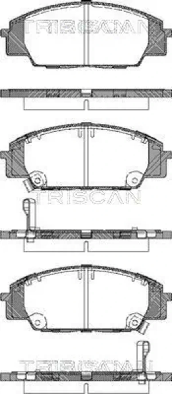  Передні тормозні колодки Honda Civic 7