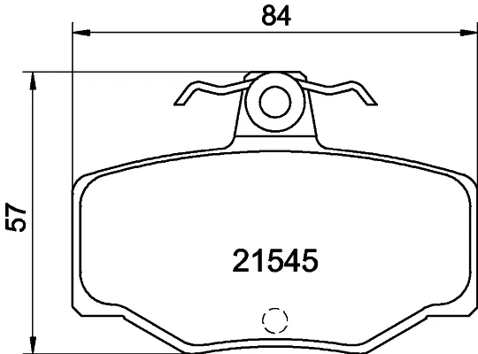 Задні гальмівні колодки T5064 HELLA-PAGID