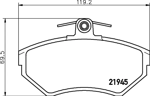 Передні тормозні колодки T5098 HELLA-PAGID