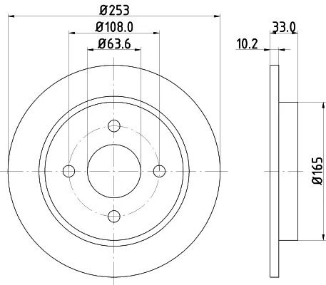 Гальмівні диски 51008 HELLA-PAGID