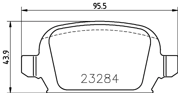 Задні гальмівні колодки T5143 HELLA-PAGID