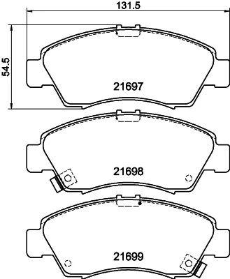 Передні тормозні колодки T3024 HELLA-PAGID