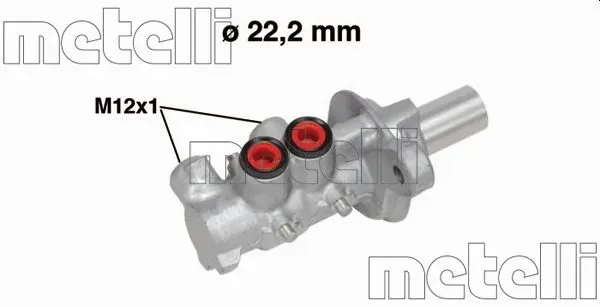Головний гальмівний циліндр 050757 Metelli