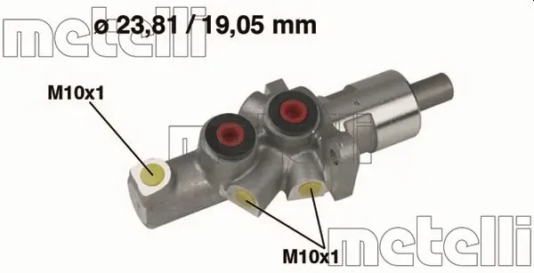 Головний гальмівний циліндр 050177 Metelli