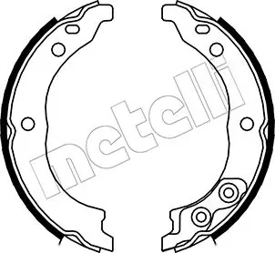 Колодки ручника 530089 Metelli