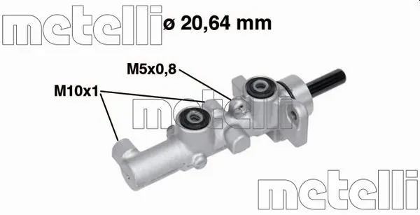 Головний гальмівний циліндр 050734 Metelli