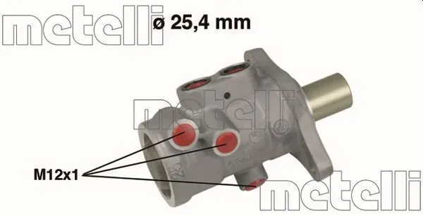 Головний гальмівний циліндр 050555 Metelli