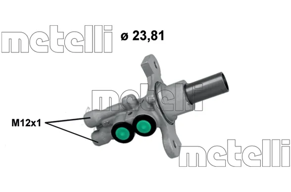 Головний гальмівний циліндр 051271 Metelli