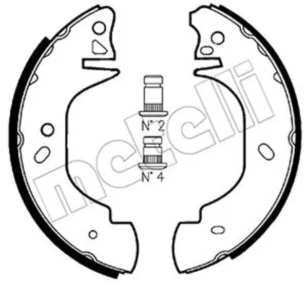 Колодки гальмові задні, барабанні 530126 Metelli