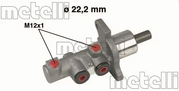 Головний гальмівний циліндр 050293 Metelli