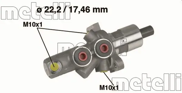 Головний гальмівний циліндр 050175 Metelli
