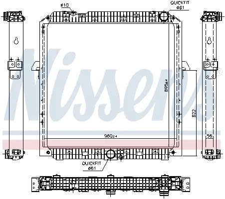 Радіатор 67191 Nissens