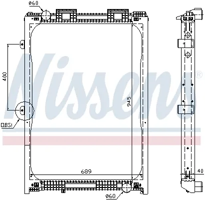 Радіатор 62870A Nissens