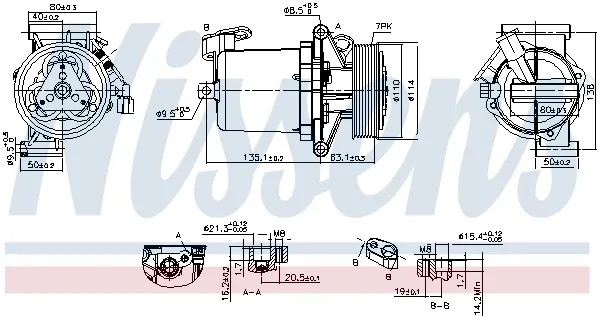 Компресор кондиціонера 890172 Nissens