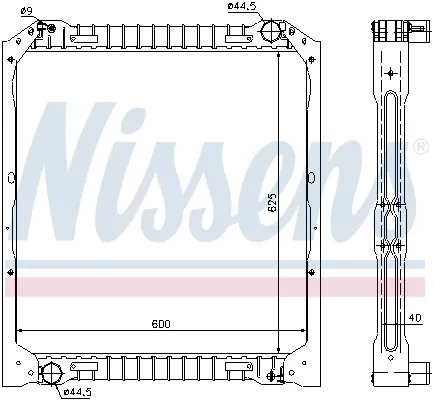 Радіатор 62349A Nissens