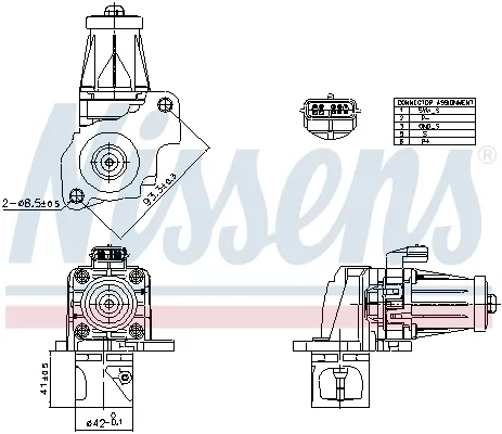 Клапан ЄГР 98405 Nissens