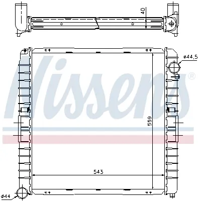 Радіатор 62345A Nissens