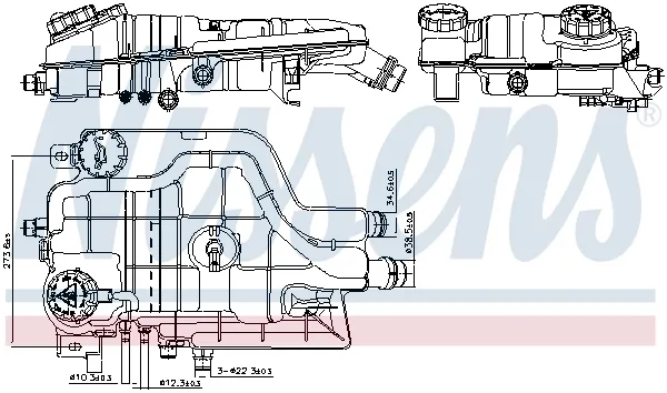 Бачок системи охолодження A967500024964 Mercedes