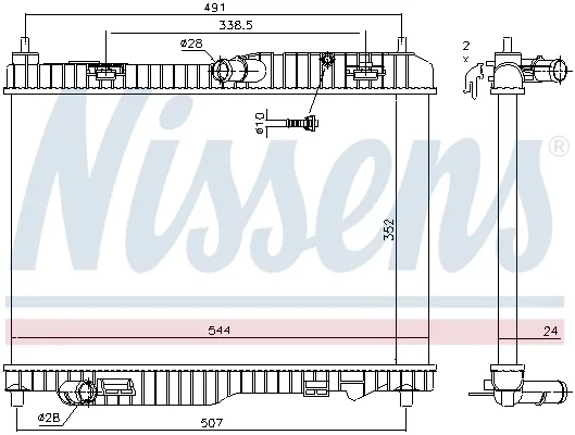 Радіатор 69233 Nissens