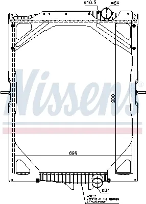 Радіатор 65463A Nissens