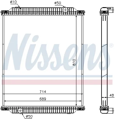 Радіатор 672570 Nissens