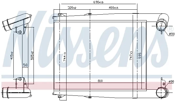 Інтеркулер 97028 Nissens