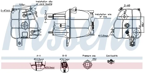 Бачок системи охолодження 996307 Nissens