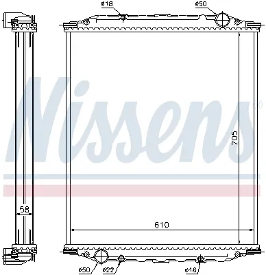 Радіатор 628780 Nissens