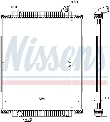 Радіатор 672450 Nissens