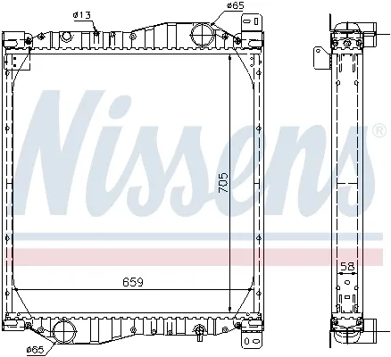 Радіатор 69606A Nissens