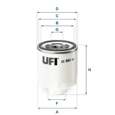 Масляний фільтр 2366400 UFI