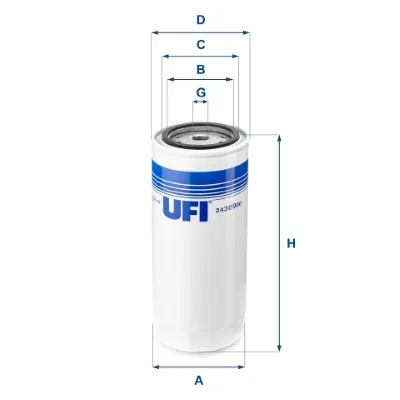 Паливний фільтр 2430900 UFI