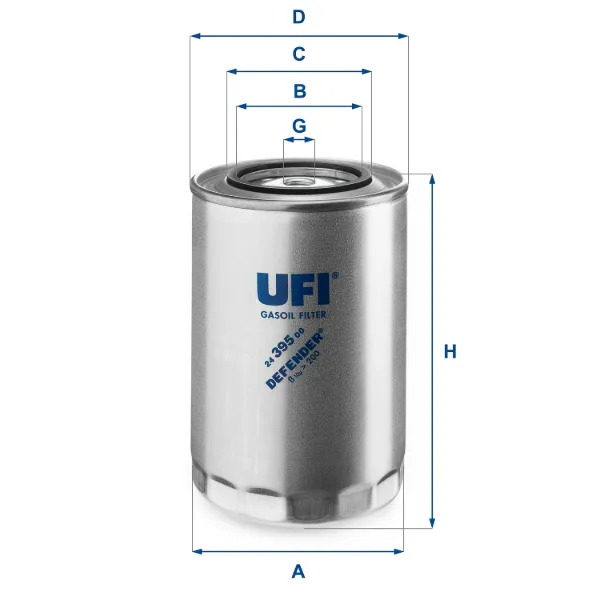 Паливний фільтр 2439500 UFI