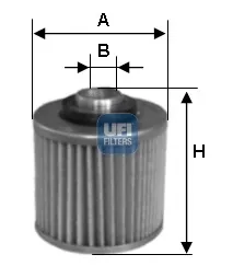 Масляний фільтр 2551400 UFI