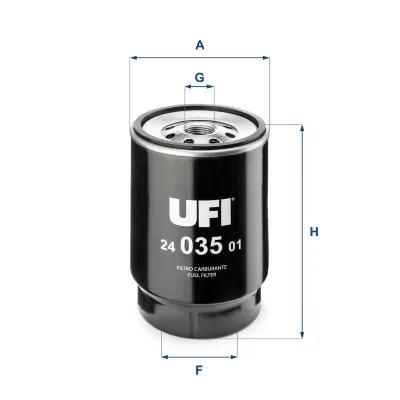 Паливний фільтр 2403501 UFI
