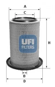 Повітряний фільтр 2760900 UFI