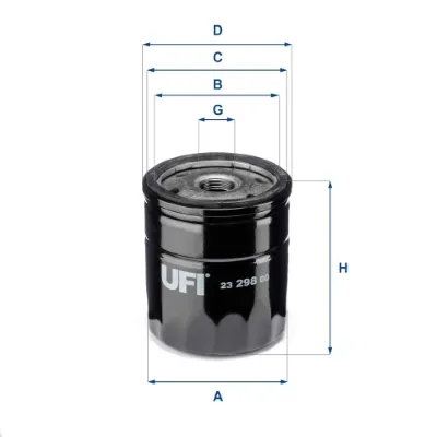 Масляний фільтр 2329800 UFI