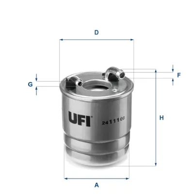 Паливний фільтр 2411100 UFI