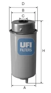 Паливний фільтр 2445800 UFI