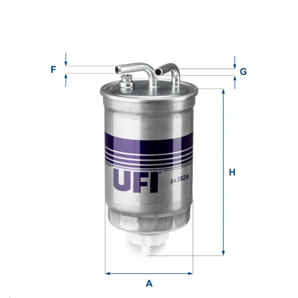 Паливний фільтр 2438200 UFI