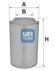 Повітряний фільтр 2765000 UFI