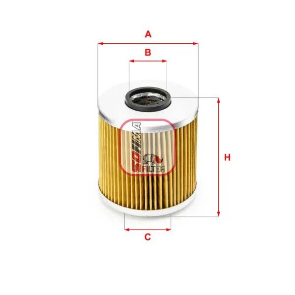 Масляний фільтр S5541PO Sofima