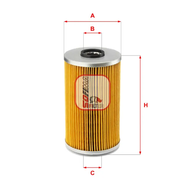Масляний фільтр S5555PO Sofima