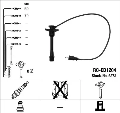 Високовольтні дроти 9004858274 Daihatsu