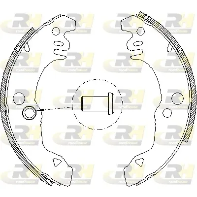 Колодки гальмові задні, барабанні 1556044 Ford