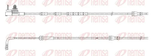 Датчик зносу гальмівних колодок, передній 001195 Remsa