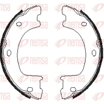 Колодки ручника 467400 Remsa