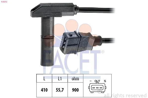 Датчик колінвала 90212 Facet